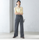 〈洗濯機可能〉サイド スリット ストレート デニム
