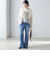 〈洗濯機可能〉サイド スリット ストレート デニム