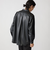 BENCH MARKING SHIRT: レギュラーカラー 合成皮革 シャツ