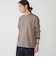 SHIPS: 鹿の子 ダブルフェイス クルーネック ロングスリーブ Tシャツ (ロンT)