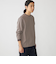 SHIPS: 鹿の子 ダブルフェイス クルーネック ロングスリーブ Tシャツ (ロンT)
