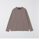 SHIPS: 鹿の子 ダブルフェイス クルーネック ロングスリーブ Tシャツ (ロンT)