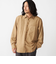 BENCH MARKING SHIRT: レギュラーカラー ポリエステル フェイクスエード シャツ