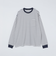SHIPS: マイクロ ボーダー Tシャツ (ロンT)