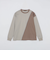 SHIPS: カラースラント パネル 長袖 Tシャツ