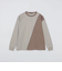 SHIPS: カラースラント パネル 長袖 Tシャツ