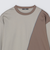 SHIPS: カラースラント パネル 長袖 Tシャツ