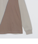 SHIPS: カラースラント パネル 長袖 Tシャツ