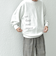 SHIPS any: 〈洗濯機可能〉fuzkue コラボ クルーネック スウェット◇
