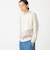 SHIPS:〈洗濯機可能〉パネル ポリエステル スエード ドッキング  ロングスリーブ Tシャツ