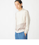 SHIPS:〈洗濯機可能〉パネル ポリエステル スエード ドッキング  ロングスリーブ Tシャツ
