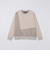 SHIPS:〈洗濯機可能〉パネル ポリエステル スエード ドッキング  ロングスリーブ Tシャツ