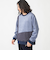 SHIPS:〈洗濯機可能〉パネル ポリエステル スエード ドッキング  ロングスリーブ Tシャツ