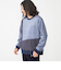 SHIPS:〈洗濯機可能〉パネル ポリエステル スエード ドッキング  ロングスリーブ Tシャツ