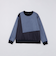 SHIPS:〈洗濯機可能〉パネル ポリエステル スエード ドッキング  ロングスリーブ Tシャツ