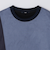 SHIPS:〈洗濯機可能〉パネル ポリエステル スエード ドッキング  ロングスリーブ Tシャツ