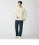 SHIPS:〈洗濯機可能〉SOLOTEX(R) コットン ピケ クルーネック ロングスリーブ ニット