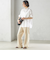 〈手洗い可能〉サイドライン ニット パンツ