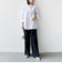 【WEB限定】〈洗濯機可能〉アシンメトリー ストライプ シャツ