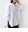 【WEB限定】〈洗濯機可能〉アシンメトリー ストライプ シャツ