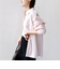 【WEB限定】〈洗濯機可能〉アシンメトリー ストライプ シャツ