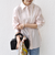 【WEB限定】〈洗濯機可能〉アシンメトリー ストライプ シャツ