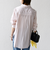 【WEB限定】〈洗濯機可能〉アシンメトリー ストライプ シャツ