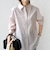 【WEB限定】〈洗濯機可能〉アシンメトリー ストライプ シャツ