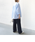 【WEB限定】〈洗濯機可能〉アシンメトリー ストライプ シャツ
