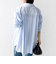 【WEB限定】〈洗濯機可能〉アシンメトリー ストライプ シャツ