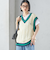 【SHIPS別注】LOGAN KNITTING MILLS: チルデン Vネック ベスト