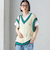 【SHIPS別注】LOGAN KNITTING MILLS: チルデン Vネック ベスト