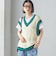 【SHIPS別注】LOGAN KNITTING MILLS: チルデン Vネック ベスト
