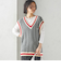 【SHIPS別注】LOGAN KNITTING MILLS: チルデン Vネック ベスト