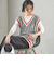 【SHIPS別注】LOGAN KNITTING MILLS: チルデン Vネック ベスト