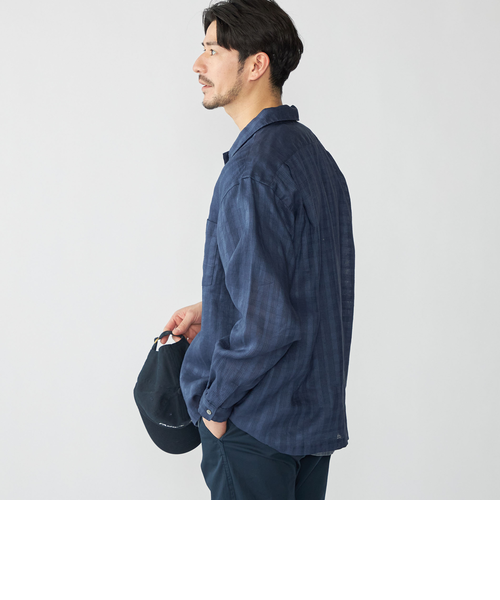 SHIPS: ラミー ドビー ウィークエンド ロングスリーブ シャツ