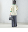 【SHIPS別注】LOGAN KNITTING MILLS: Vネック パッチ カーディガン