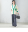 【SHIPS別注】LOGAN KNITTING MILLS: Vネック パッチ カーディガン