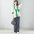 【SHIPS別注】LOGAN KNITTING MILLS: Vネック パッチ カーディガン