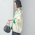 【SHIPS別注】LOGAN KNITTING MILLS: Vネック パッチ カーディガン