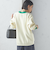 【SHIPS別注】LOGAN KNITTING MILLS: Vネック パッチ カーディガン