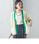 【SHIPS別注】LOGAN KNITTING MILLS: Vネック パッチ カーディガン