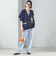 【SHIPS別注】LOGAN KNITTING MILLS: Vネック パッチ カーディガン