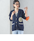 【SHIPS別注】LOGAN KNITTING MILLS: Vネック パッチ カーディガン