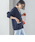 【SHIPS別注】LOGAN KNITTING MILLS: Vネック パッチ カーディガン