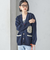 【SHIPS別注】LOGAN KNITTING MILLS: Vネック パッチ カーディガン