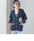 【SHIPS別注】LOGAN KNITTING MILLS: Vネック パッチ カーディガン