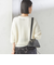 〈手洗い可能〉ペーパー ポリエステル Vネック カーディガン