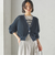 〈手洗い可能〉ペーパー ポリエステル Vネック カーディガン
