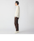 SHIPS: コットンウール モックネック ロングスリーブ Tシャツ